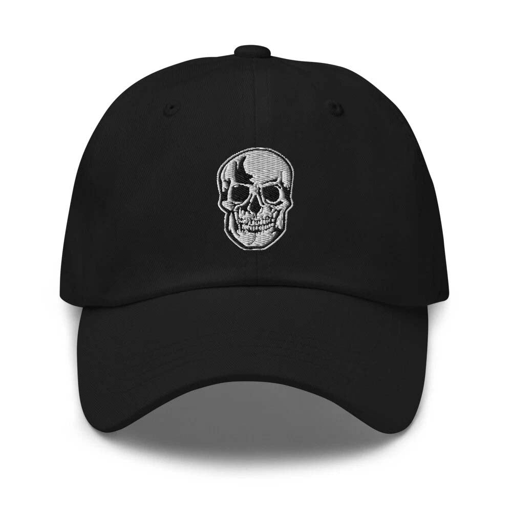 Death Skull Embroidered Baseball Cap Halloween Horror Style Dad hat