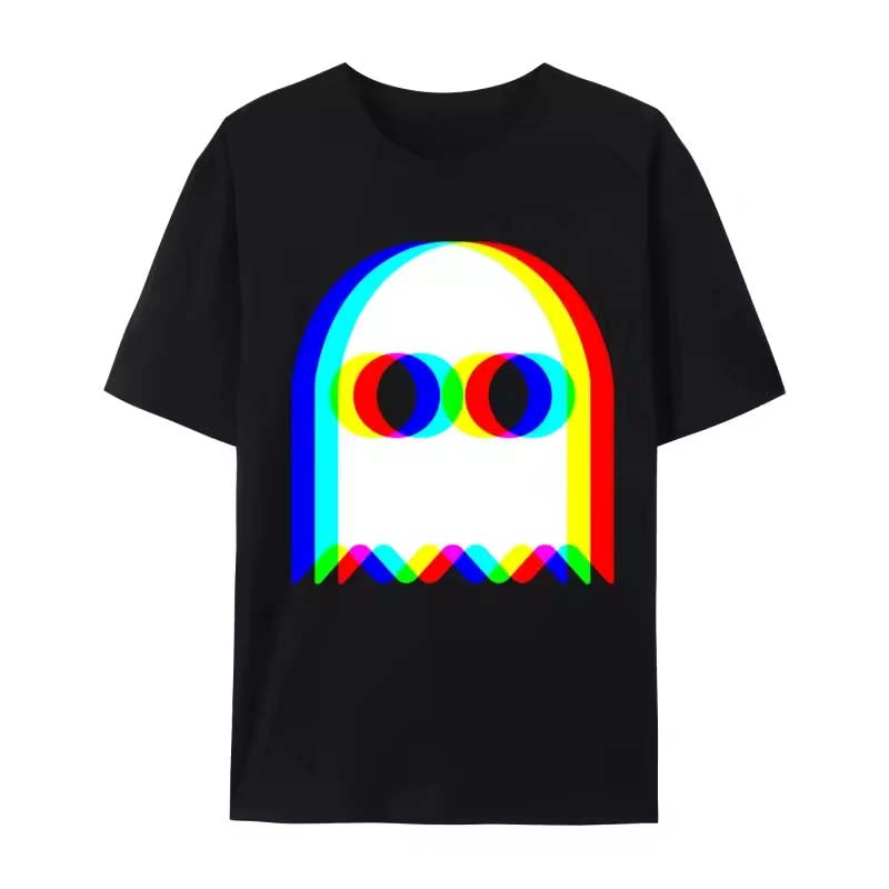 Ghost Psychedelic Vaporwave Halloween Techno Wild EDM Music New Arrivals Normal Cool T-Shirt