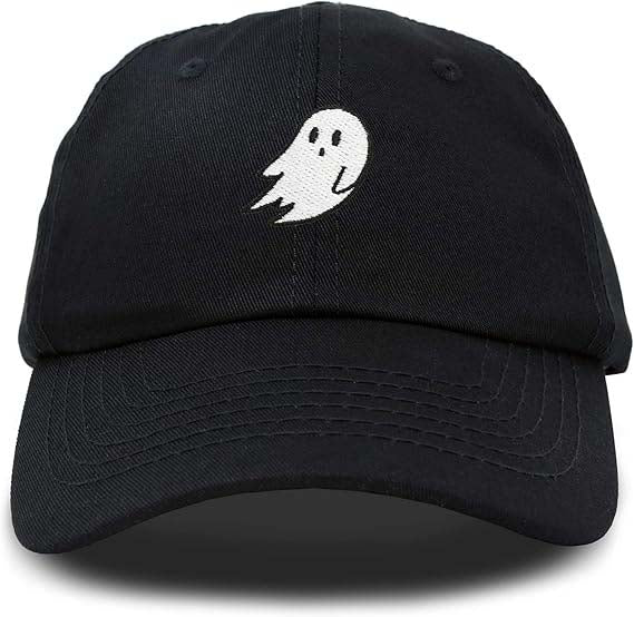 Ghost Embroidered Mens Womens Cotton Dad Hat Baseball Cap