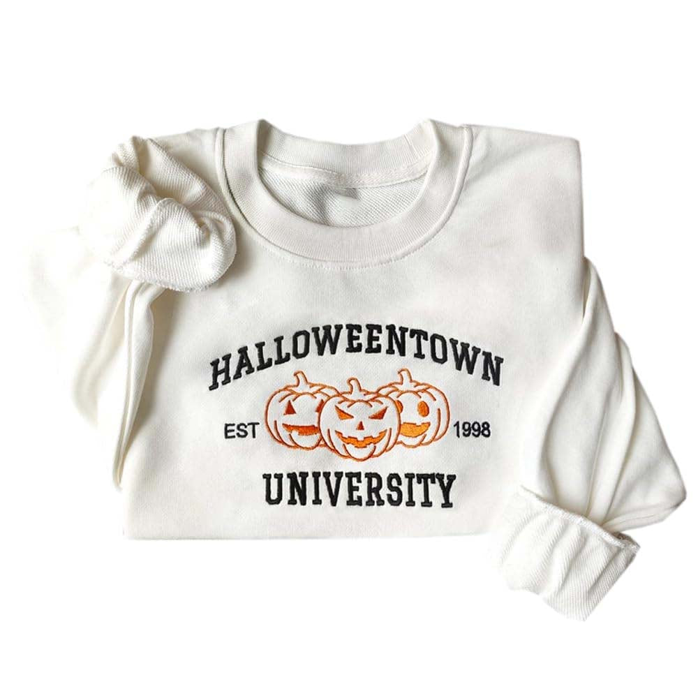 Halloween town University Embroidered Sweatshirt