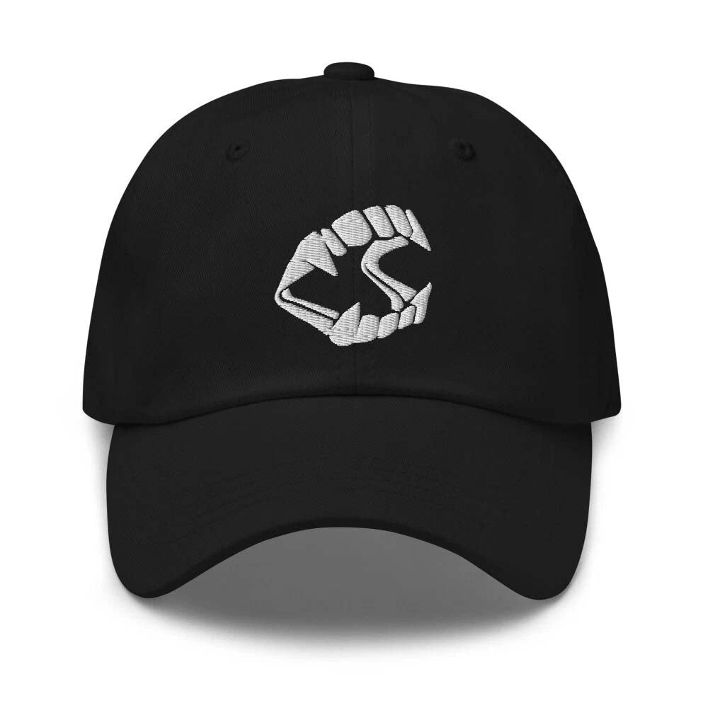 Vampire Fangs Novelty Halloween Toy Trick or Treat Embroidered Baseball Cap