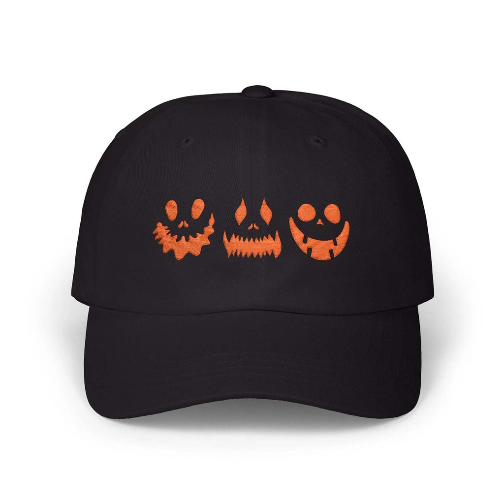 Embroidered Halloween Pumpkin Dad Cap Jack O Lantern Spooky Fall Unisex Hat