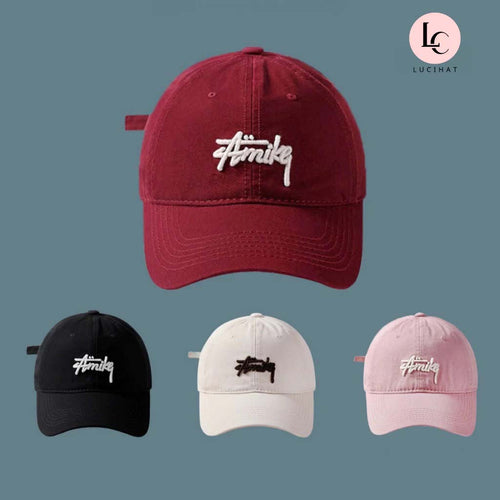 AMIKE embroidered baseball cap for men and women