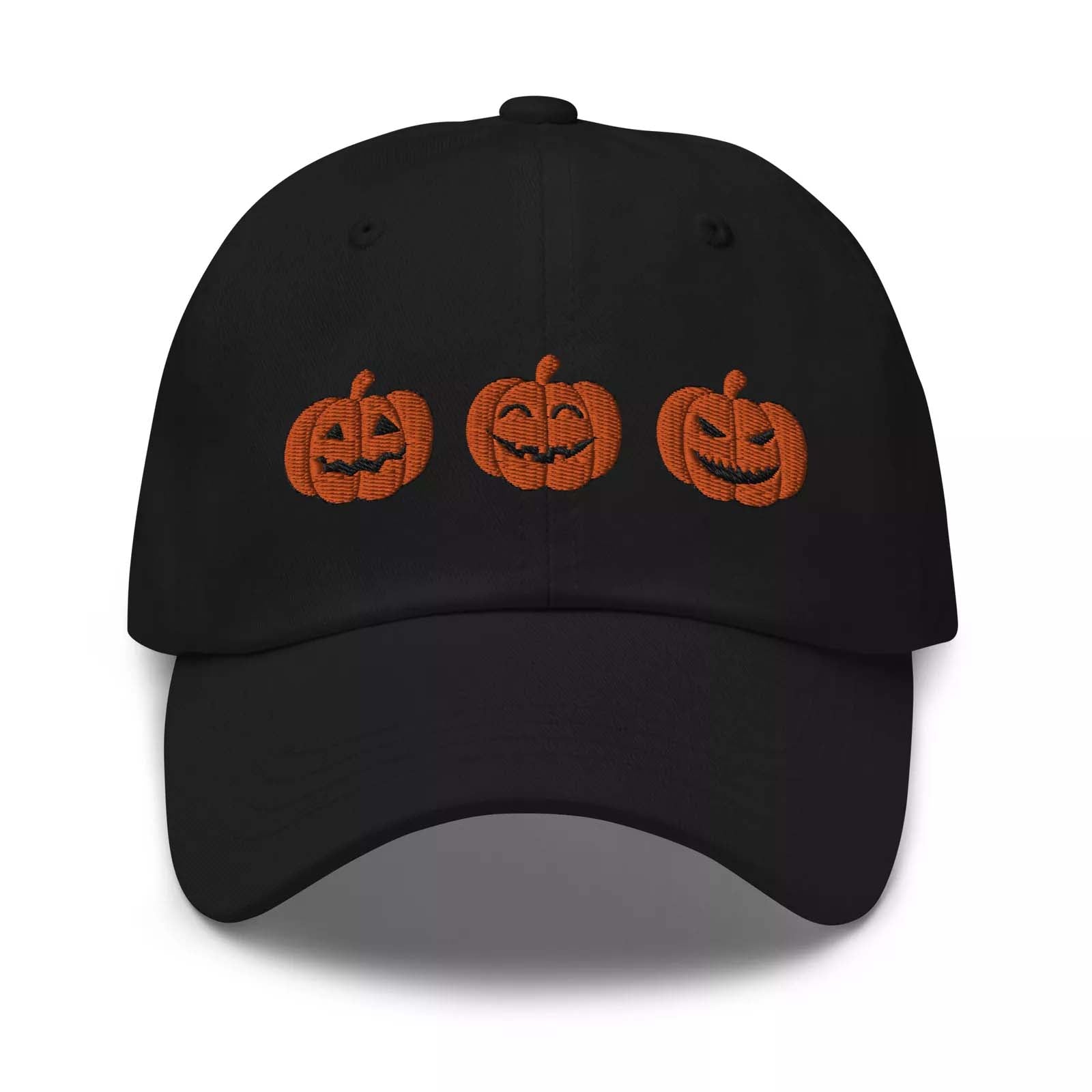 Pumpkin Embroidered Dad hat, Halloween Cap