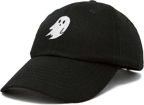 Ghost Embroidered Mens Womens Cotton Dad Hat Baseball Cap