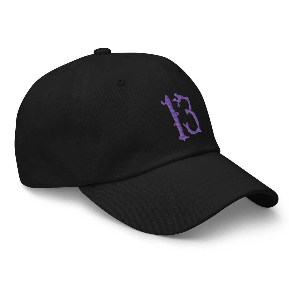 Lucky Number 13 Goth Halloween # Thirteen Embroidered Baseball Cap