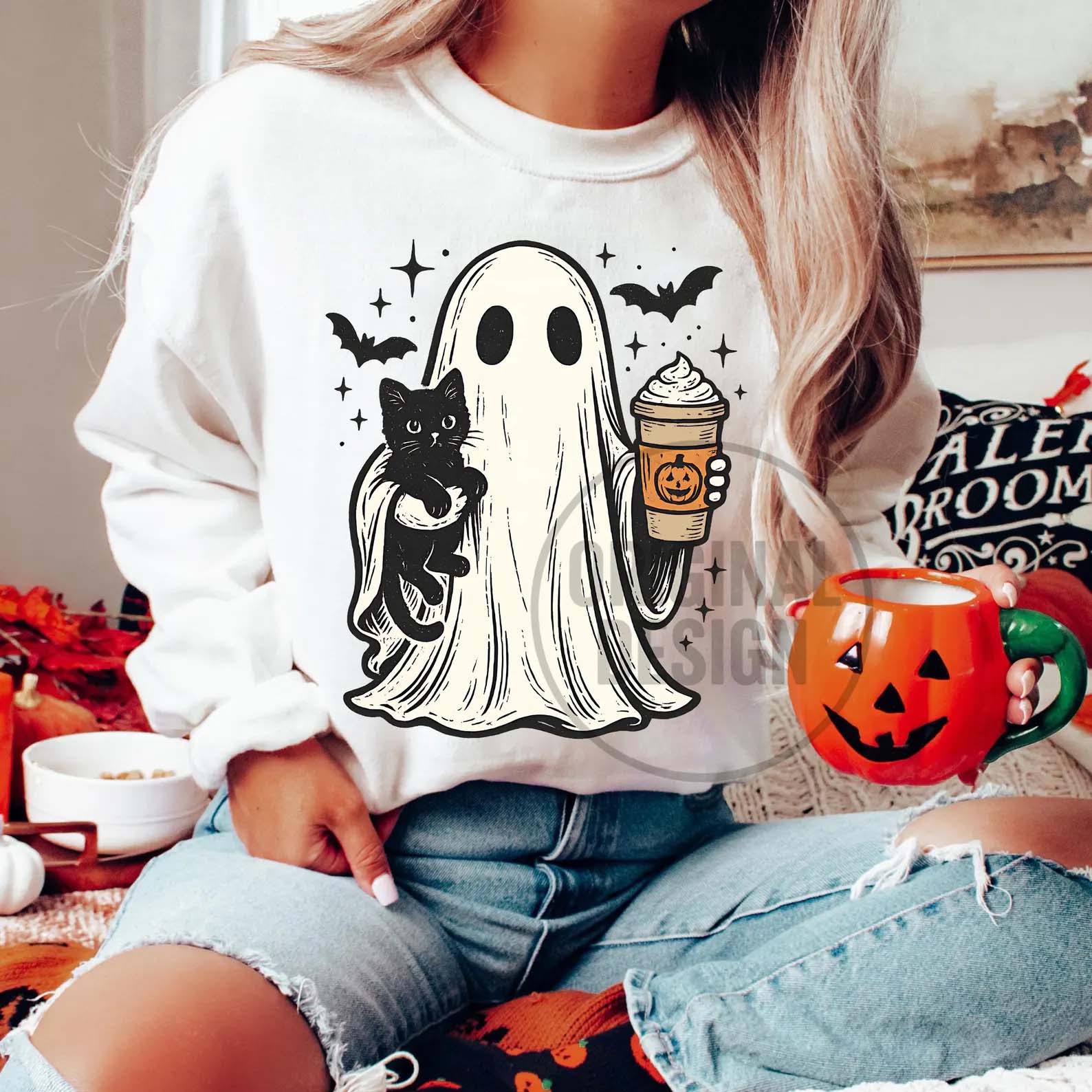 Pumpkin Spice Ghost Sweatshirt