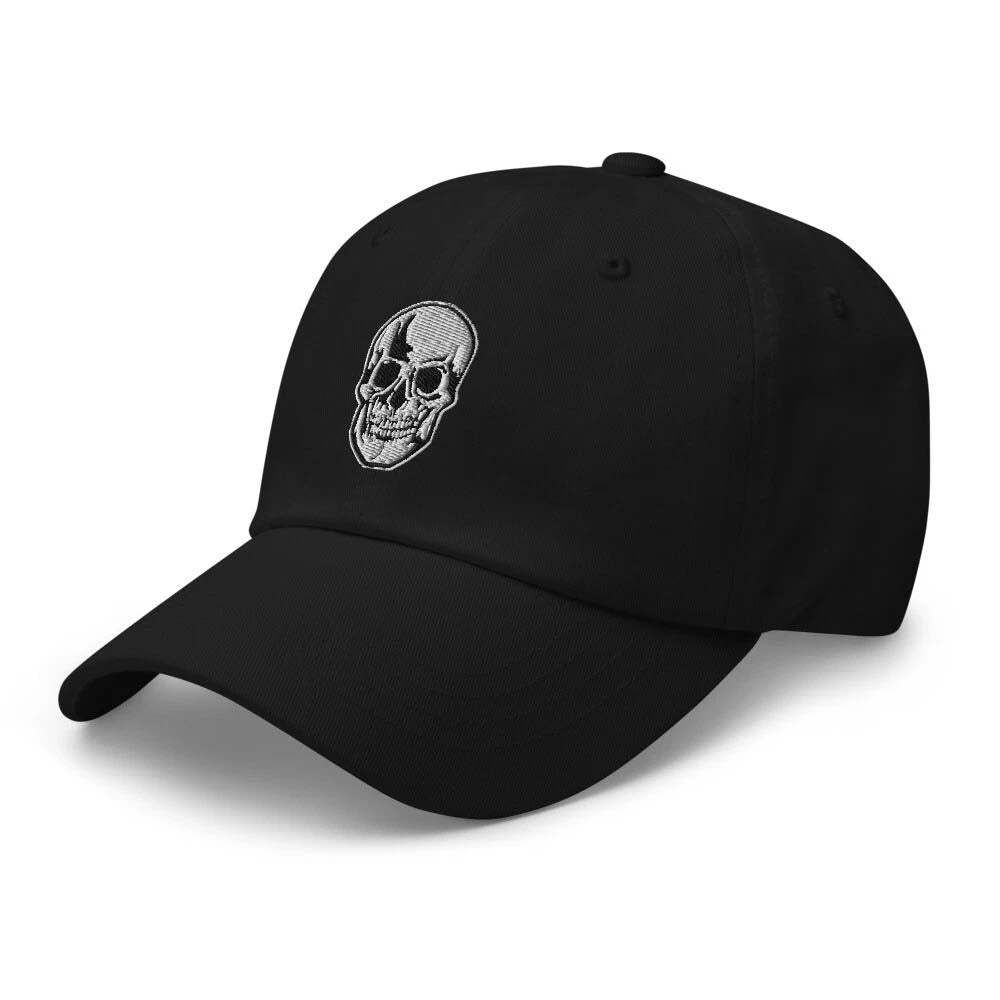 Death Skull Embroidered Baseball Cap Halloween Horror Style Dad hat