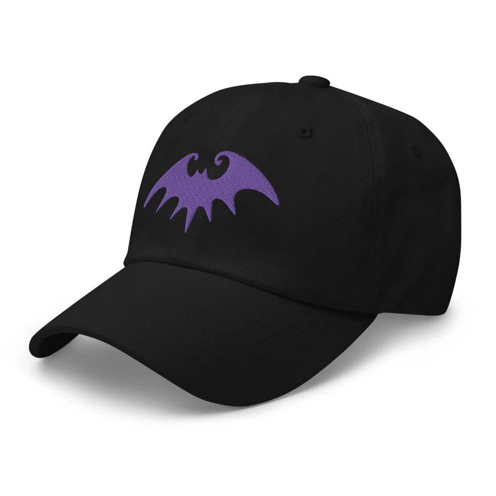 Halloween Gothic Vampire Bat Embroidered Baseball Cap Dad hat
