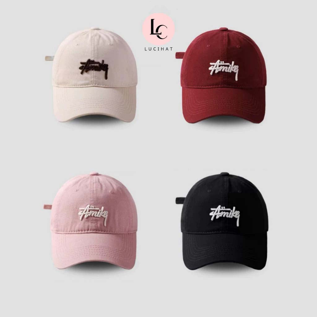 AMIKE embroidered baseball cap for men and women