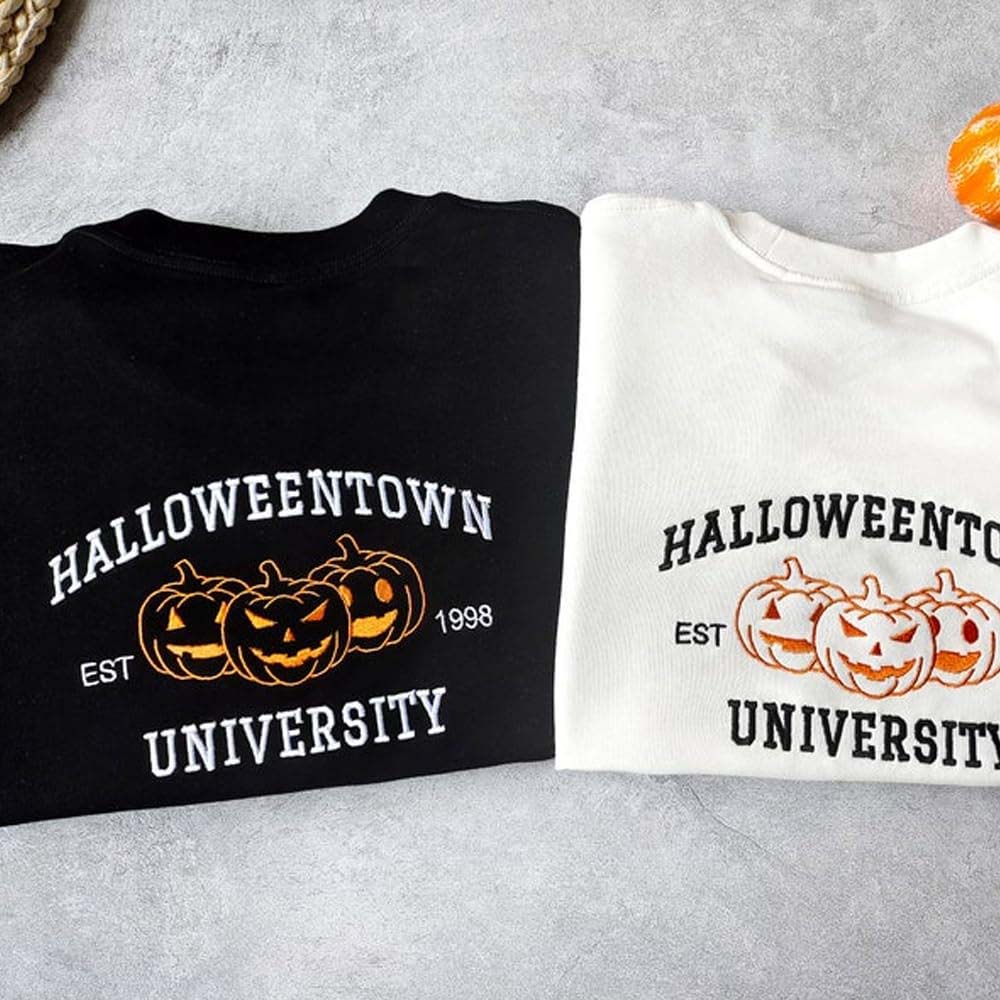 Halloween town University Embroidered Sweatshirt