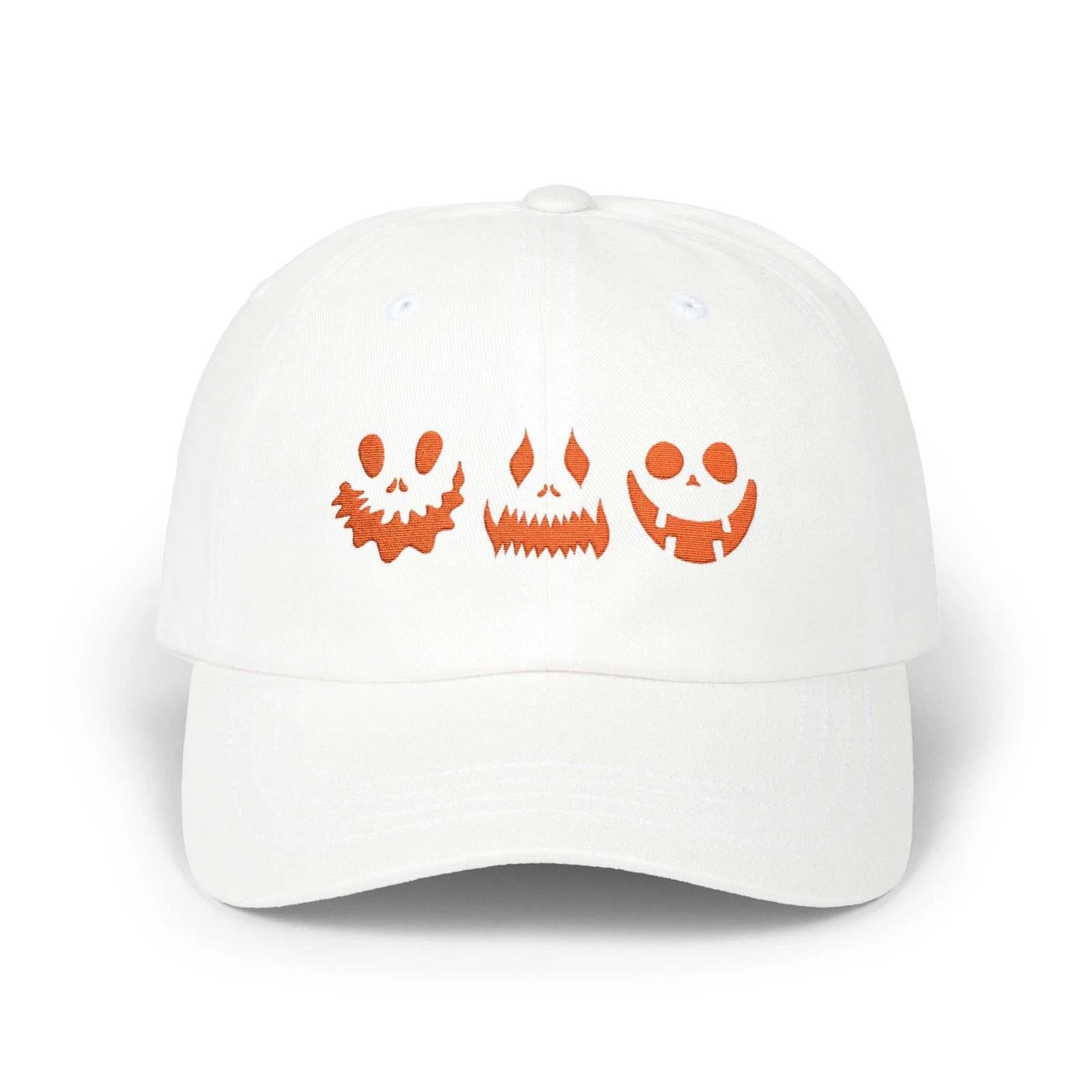 Embroidered Halloween Pumpkin Dad Cap Jack O Lantern Spooky Fall Unisex Hat