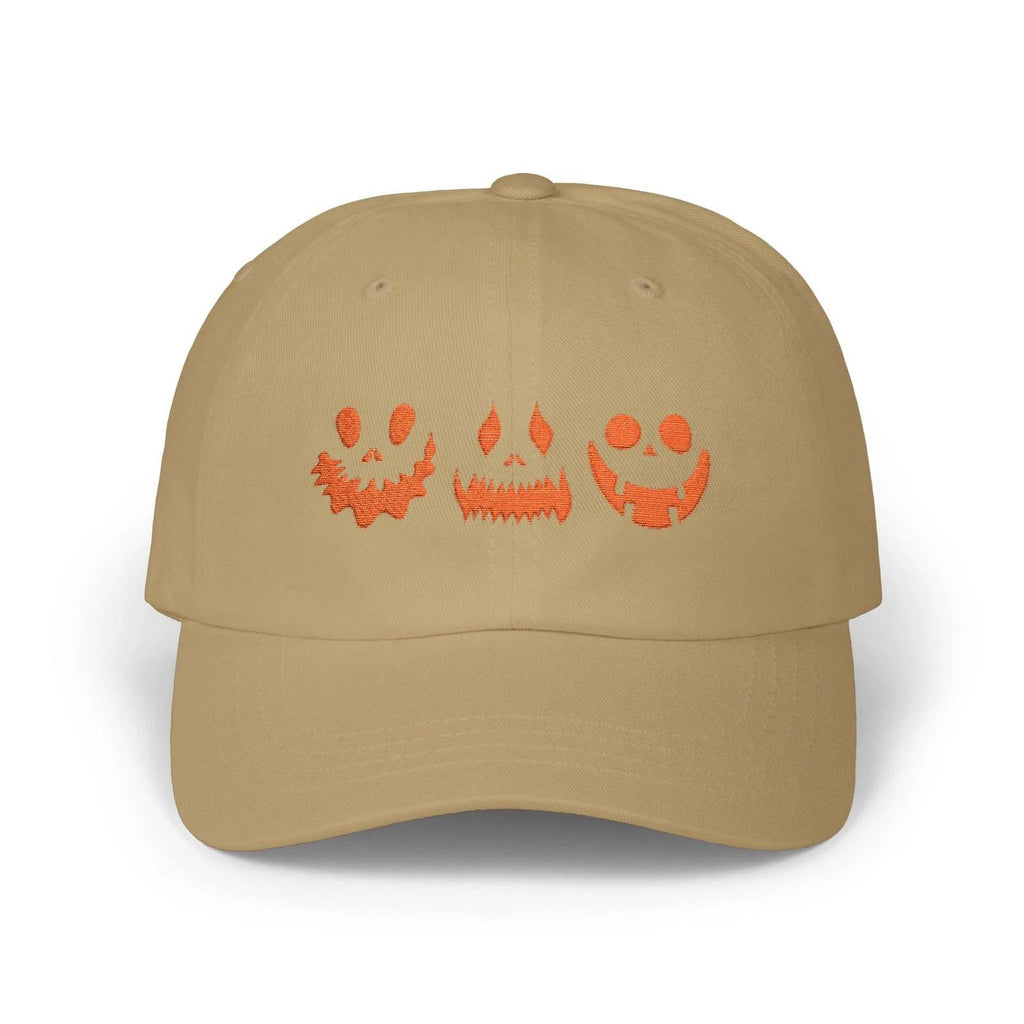 Embroidered Halloween Pumpkin Dad Cap Jack O Lantern Spooky Fall Unisex Hat