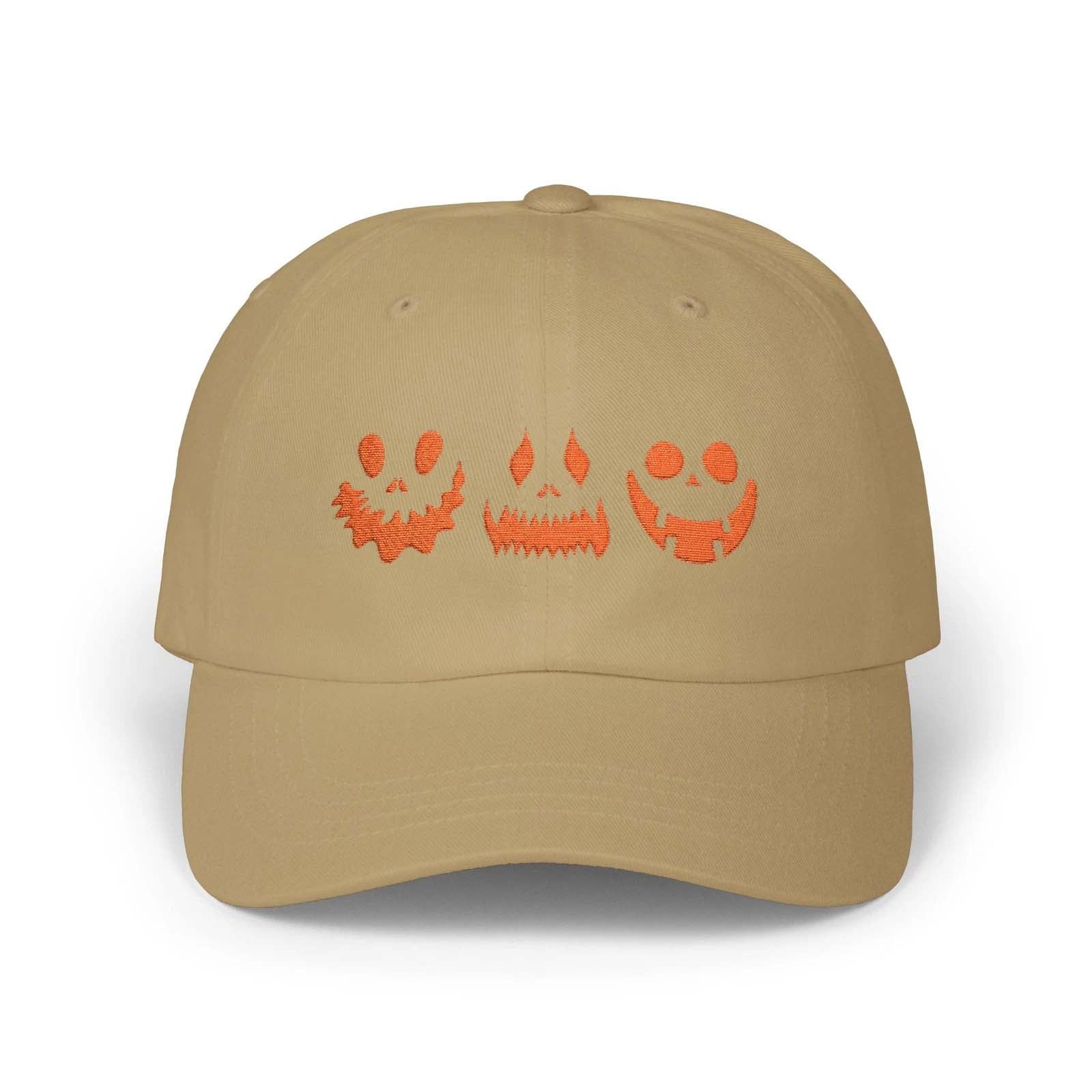 Embroidered Halloween Pumpkin Dad Cap Jack O Lantern Spooky Fall Unisex Hat