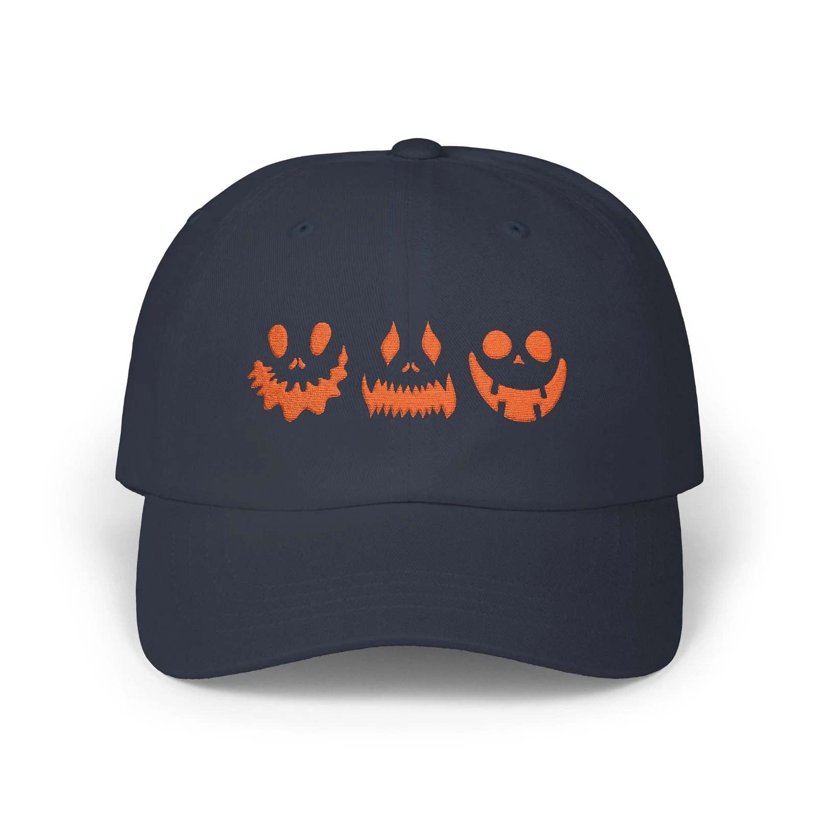 Embroidered Halloween Pumpkin Dad Cap Jack O Lantern Spooky Fall Unisex Hat